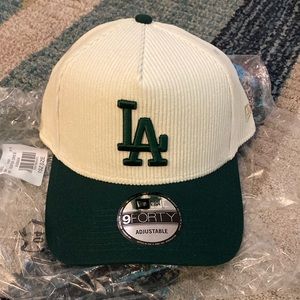 Dodgers corduroy green & cream hat